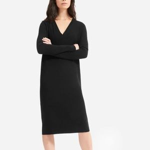 Everlane Cashmere V-Neck Midi Dress